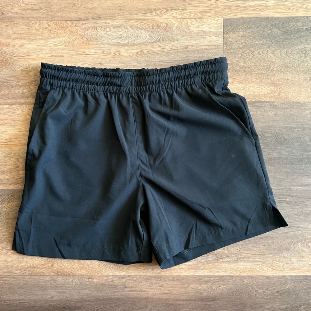 Black Athletic Shorts 5inch inseam